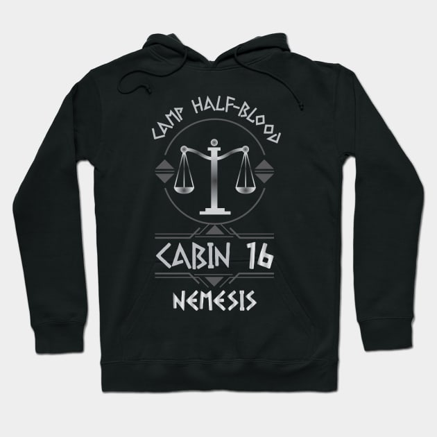 Cabin #16 in Camp Half Blood, Child of Nemesis – Percy Jackson inspired design Hoodie by NxtArt